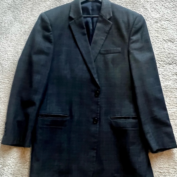 Jos A Bank Men’s 43L Blue Glen Plaid Blazer - Picture 5 of 7